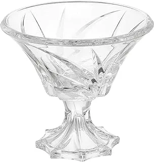 Bohimia bowl on stand Modern 23 cm - crystal