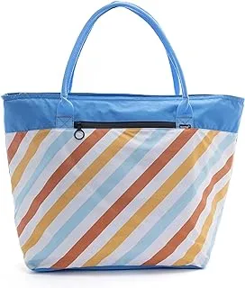 Mintra Ladies Printed Cooling Bag Small, Cotton Candy Stripes,(32 X 23 X 13 Cm)