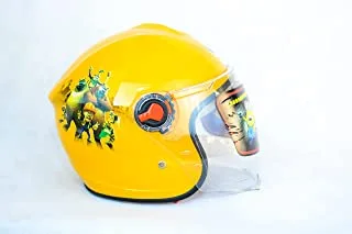 Saef Kids Motorcycle Helmet - Yellow - Madgascar