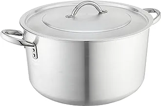 El dahan super chef pot with stainless steel handle, 36 centimeters - silver