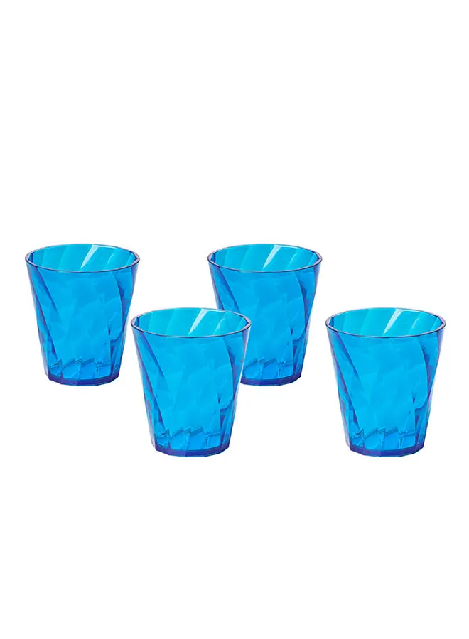 OMADA 4-Piece Melamine Set Blue 0.3Liters