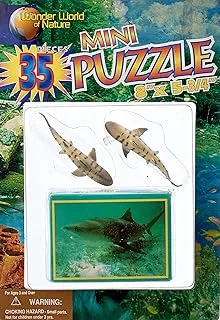 Toy major tiger shark mini puzzle multi color set of 30