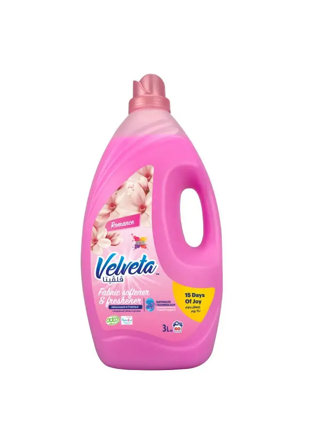 Velveta Romance Fabric Softner & Freshener 3Liters