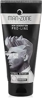 Man-Zone Steel Effect Hair Gel, 175 ml