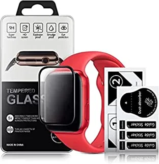 3D Clear Glass Screen Protector Full Protection 9H Tempered Glass for Apple Watch 40mm 44mm series 4/5/6/SE (44mm)