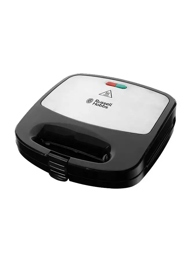 Russell Hobbs Non-Stick 3 In 1 Deep Fill Sandwich Grill, Panini, And Waffle Maker, With Indicator And Ready To Cook Lights For Safe Cooking, Dishwasher Safe Parts 760 W 24540 Black