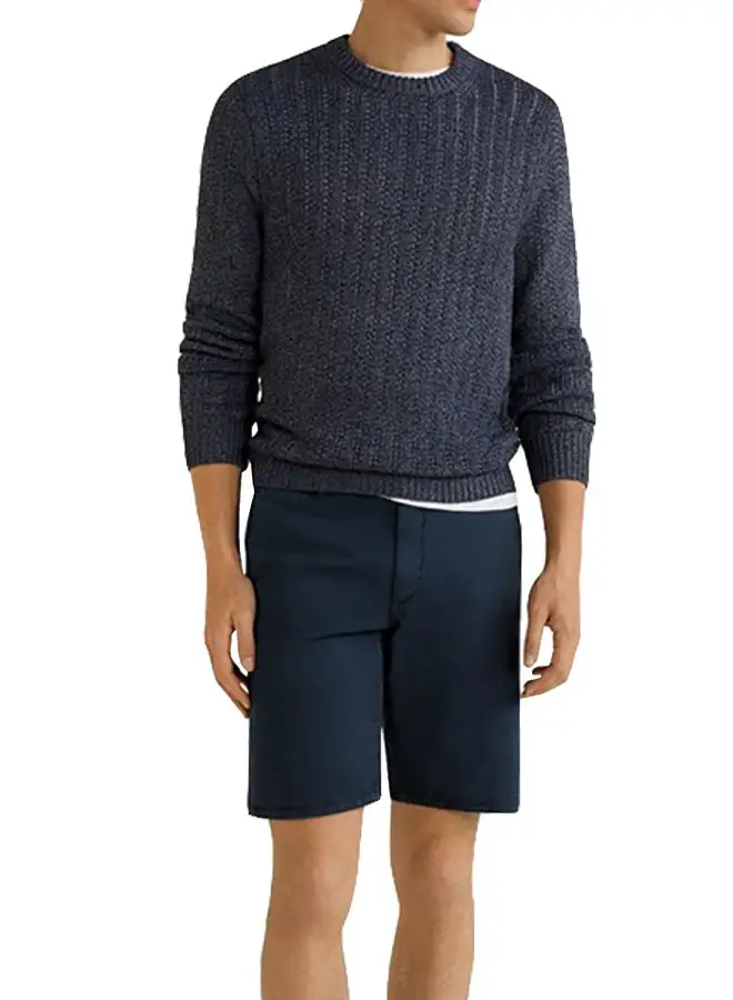 MANGO Classic Style Chino Shorts 56Navy