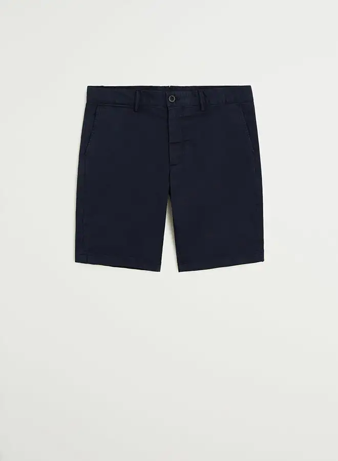 MANGO Bermuda Regular Shorts Navy