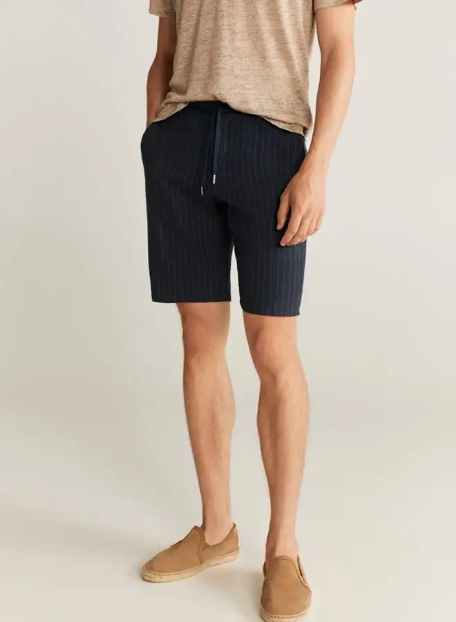 MANGO Bermuda Regular Shorts Navy