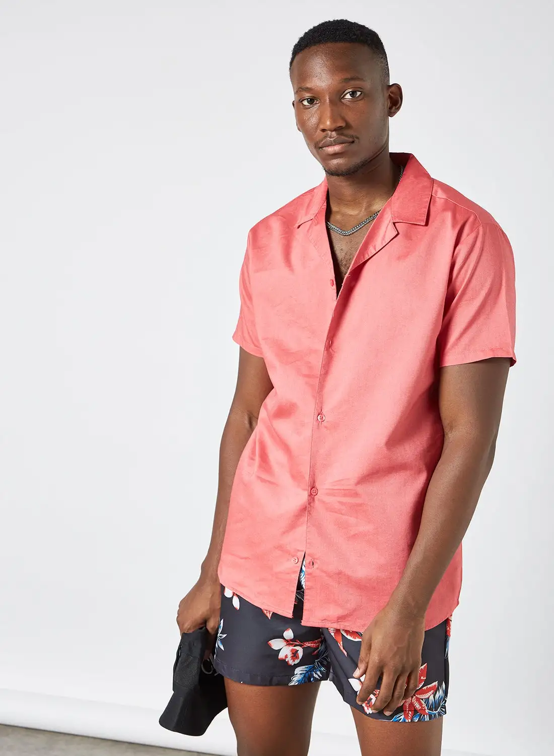 STATE 8 Short Sleeve Shirt Pink