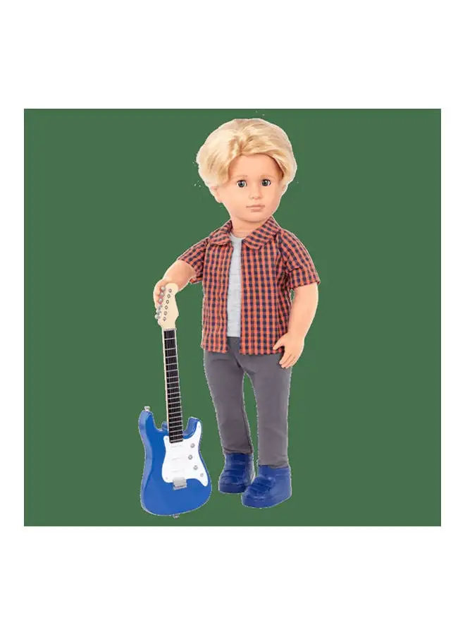 OG Deluxe Boy Plaid Shirt W-Guitar Outfit 18inch