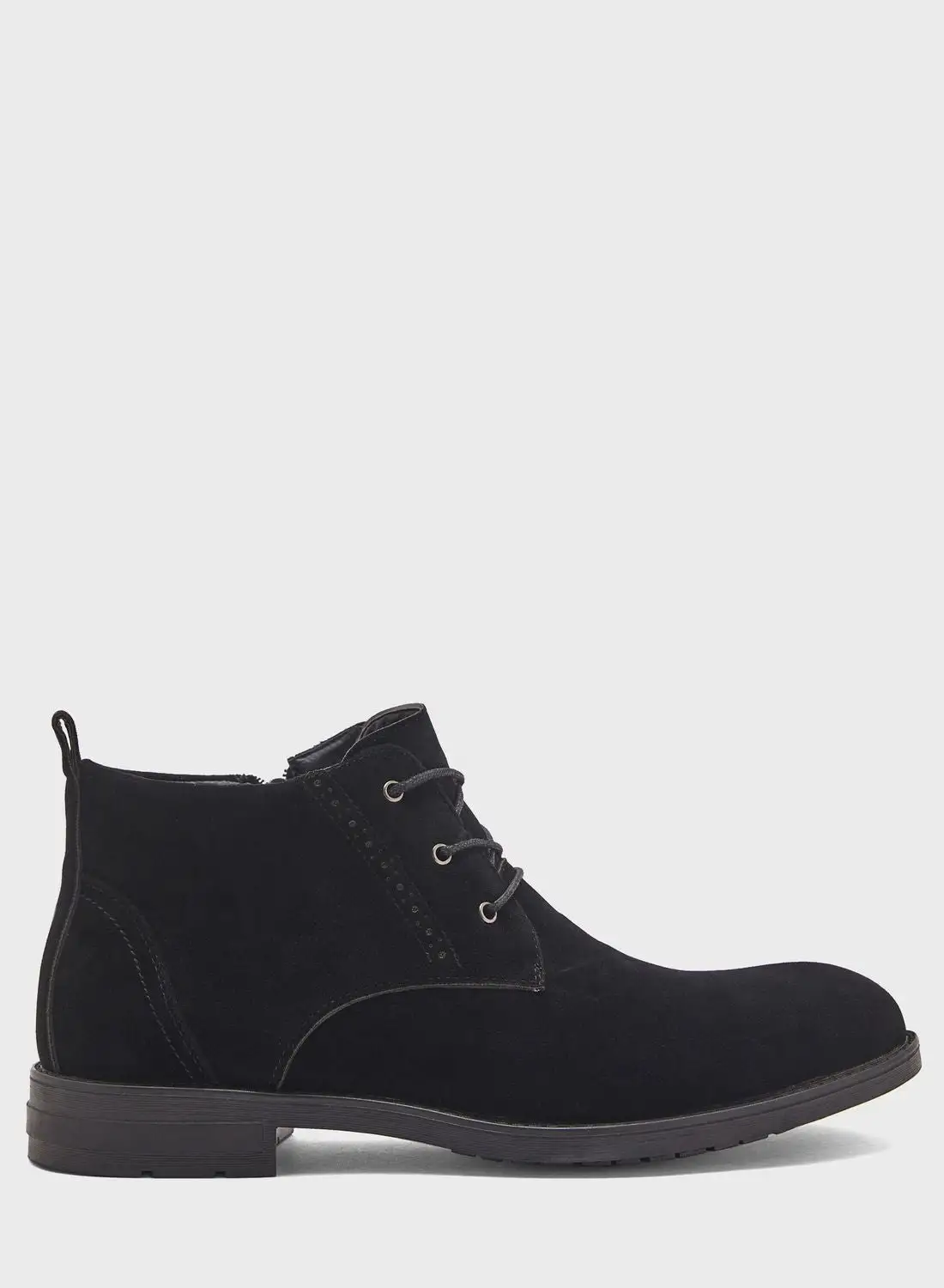 Robert Wood By Namshi Casual Welted Chukka Boots Black