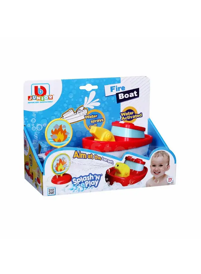 BB Junior Splash ' N ' Play - Fire Boat 24.13x12.07x17.78cm
