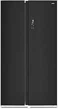 CHiQ Side by Side Refrigerator, 562 Liters Capacity, Inox