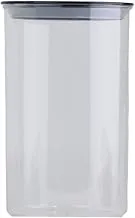 Generic Acrylic circle food storage box 2000 ml - black clear