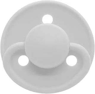 Mininor - Round Pacifier Silicone 0M - Snowberry - 2pcs