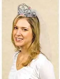 Tiara with veil bachelorette