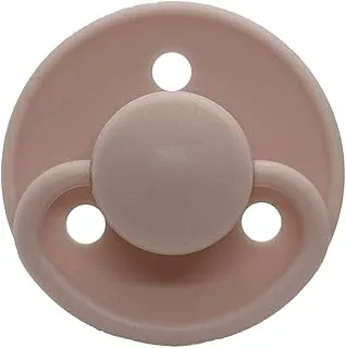 Mininor - Round Pacifier Silicone 0M - Rose - 2pcs