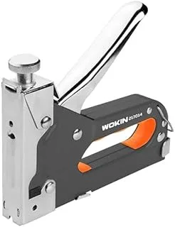 WOKIN Heavy Duty 3-Way Staple Gun - 4 -14Mm (Orange Black)