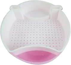 Snack plate with a place for mobile made of plastic