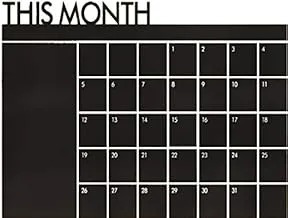 WALL STICKER This Month Calendar chalkboard wall stickers