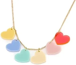 Rainbow Hearts Necklace