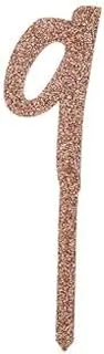 Hootyballoo Acrylic '9' Cake Topper, Rose Gold, Hbmm339