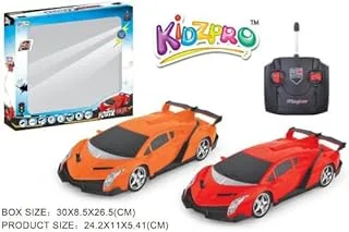 KidzPro Remote Control Power Racer Car 4-Pieces, Assorted