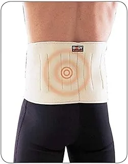 Body Sculpture SOLX-BNS-240-B Magnetic Waist Support, White/Beige