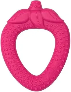 Silicone Fruit Teether-Strawberry-0/6mo