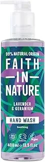 Faith In Nature Hand Wash Lavender & Geranium, 400 ml