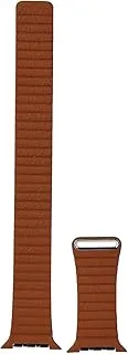 حلقة جلد Apple Watch (44 مم) - بني سرج - كبير