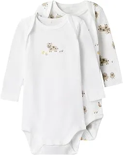 name it Baby's Unisex Bodysuit 2 pack