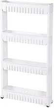 McMola Organizer for kitchen and Bathroom 4 Shelves - White