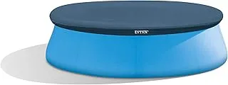 Intex Round Easy Set Pool Cover, Blue, 7'3 ft, 128020