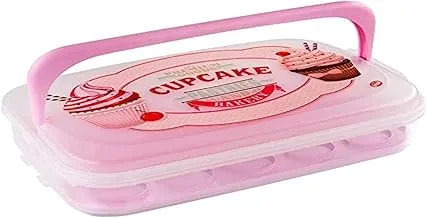 Snips Vintage Cupcake Holder, Pink, 44920