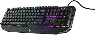 Porodo Gaming Mechanical Full Keyboard Rainbow - Cool Grey