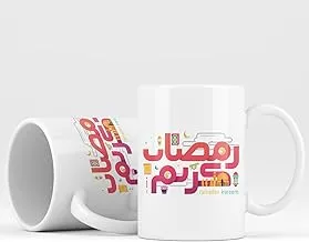 AG 3 كوب سيراميك رمضان كريم - متعدد