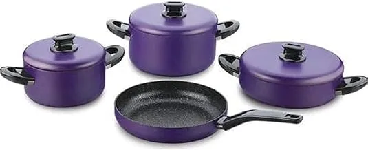 KORKMAZ LINA 7 PCS LAVENDER COOKWARE SET - A1141