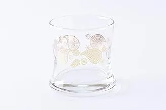 Glass Tumbler Set Paisley Gold /3Pcs