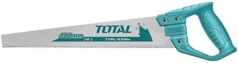 Total Tools – Wood Saw | Length 400 mm | Thickness 0.9 mm | Double Cut Blade | Saw for Cutting Wood | Suitable for Carpenter Work