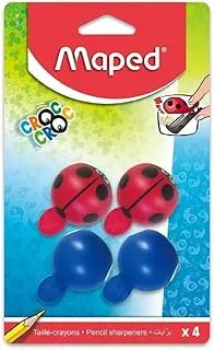 Maped Croc Croc Easy Sharpeners 4-Pieces Set