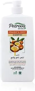 PETROVA CARE Natural Straight & Shiny Shampoo with Argan Oil - 600ml