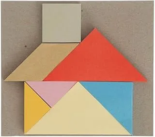Hema Geometric Shaped Sticky Notes 7-Pieces, Multicolour