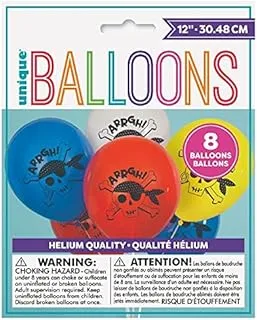 Pack of 8 Pirate Latex Balloons