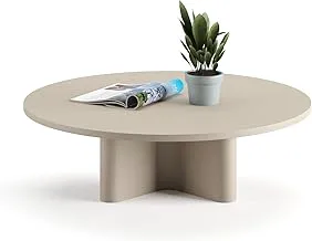 Rond beige coffee table