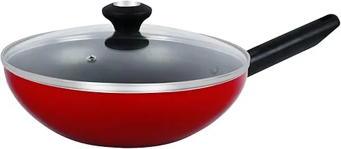 Prestige PR20978 Classique Wok with Lid, 26cm - Red