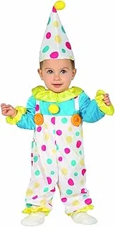 Coloured Clown Baby Birthday Costume, Size 12 24 Months