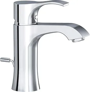 Kludi RAK37000 Claudy Single Lever Basin Bathroom Mixer, Petra Silver