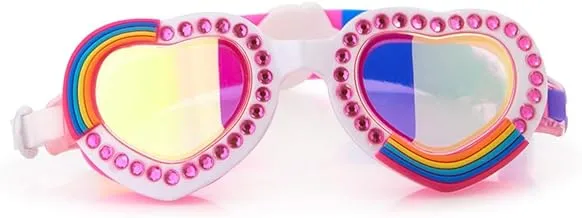 نظارات السباحة Bling2o Rainbow كل ما تحتاجه هو الحب للحماية من الأشعة فوق البنفسجية، غير قابلة للانزلاق، مضادة للضباب لمدة 5 سنوات فما فوق